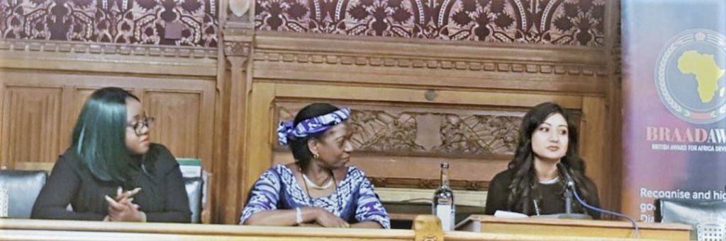 Nisaa Jetha Moderating inside UK Parliament